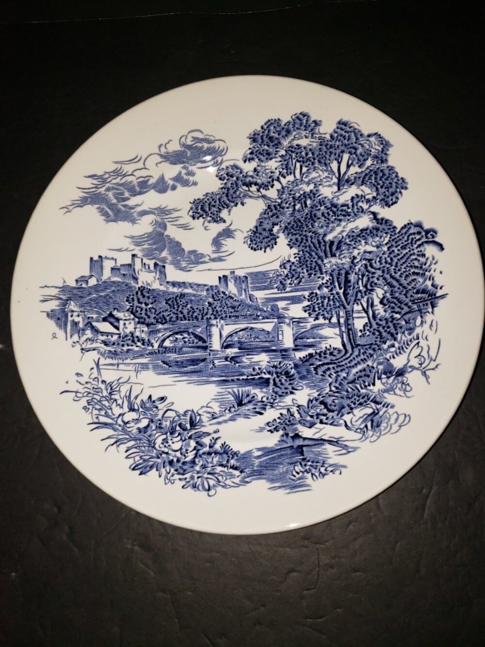 Vintage Wedgwood 10" Dinner Plate CountrySide Blue & White